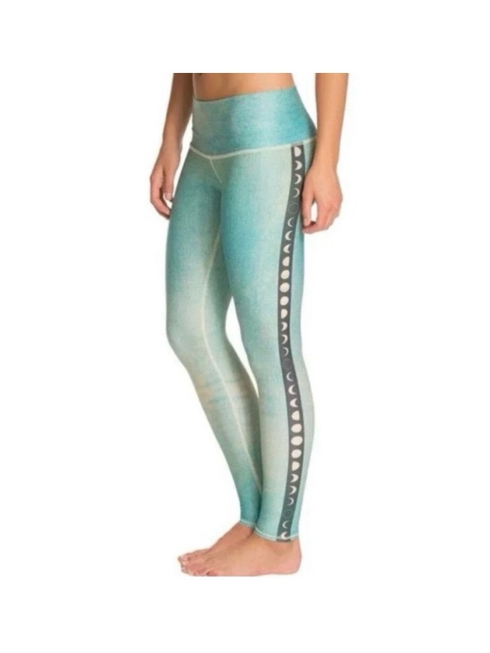 teeki Teal Gradient Moon Phase Leggings